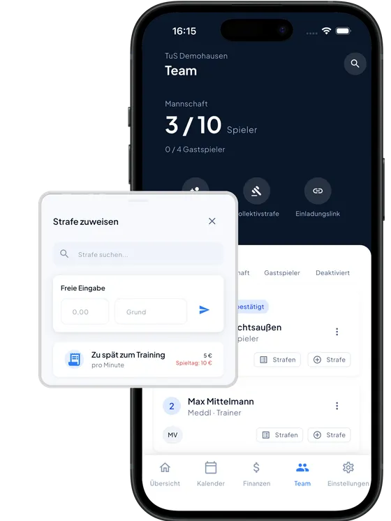 Strafen Screenshot